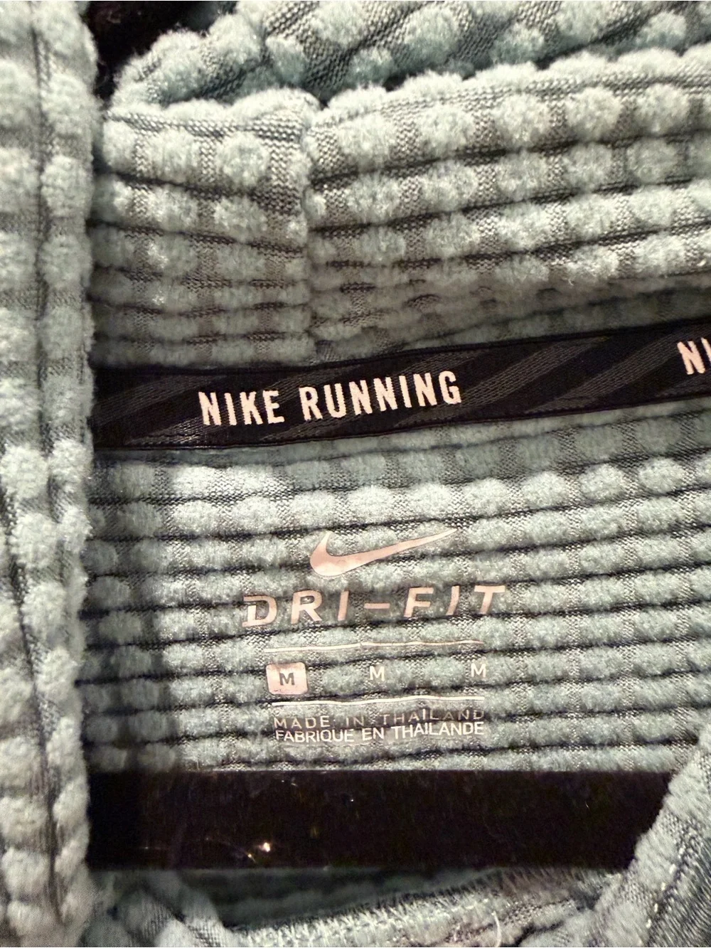 Nike Women's Running Teal Cowl Neck Thermal Pullover